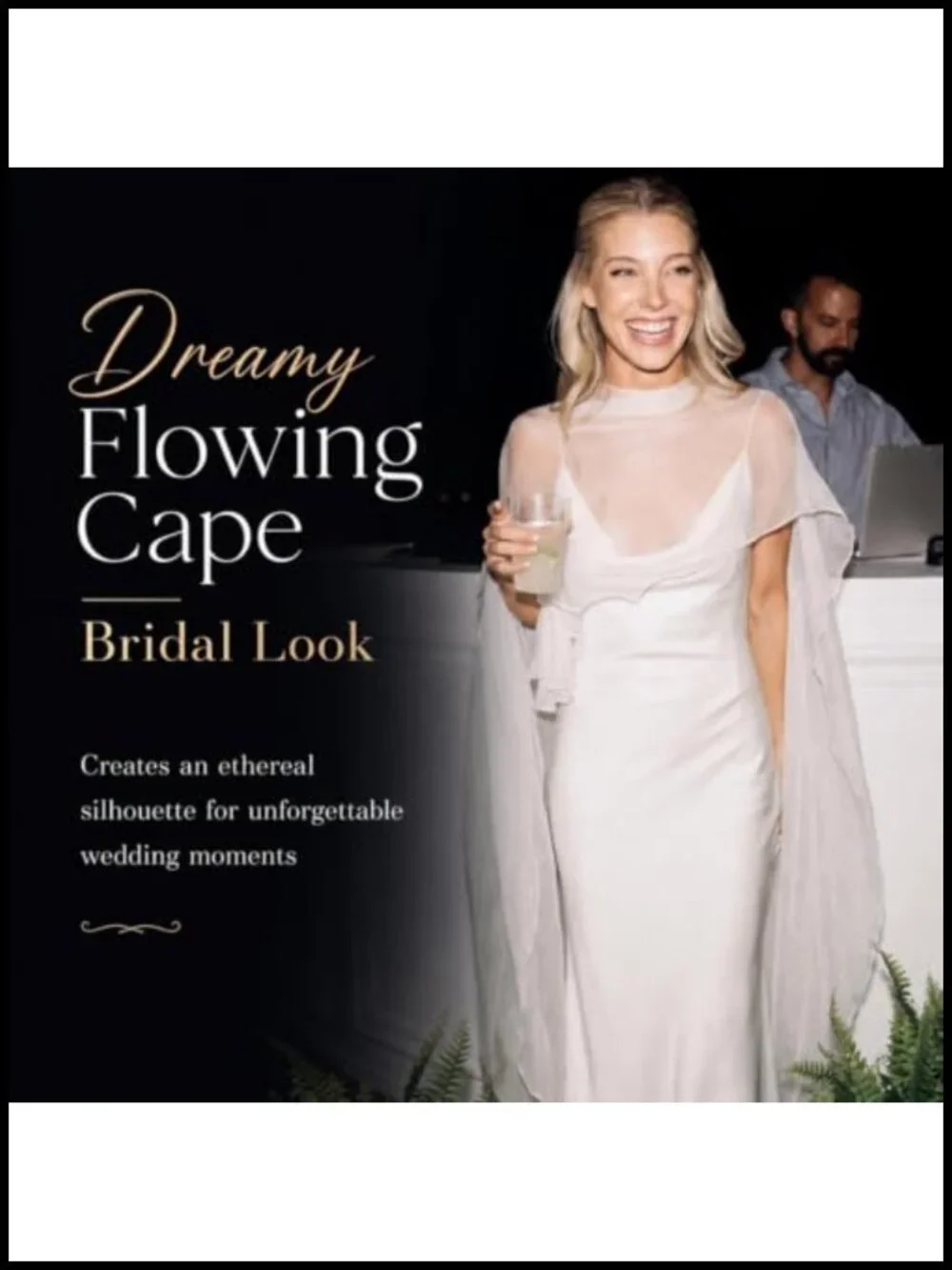 Chiffon Cape Bridal Wrap Shawl Shoulder Cover Up Wedding